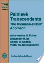 Painlevé transcendents: the Riemann-Hilbert approach