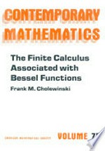 The finite calculus associated with Bessel functions /