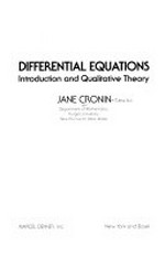Differential equations : introduction and qualitative theory