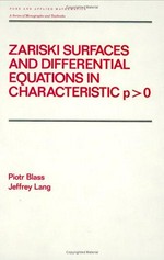Zariski surfaces and differential equations in characteristic p > 0