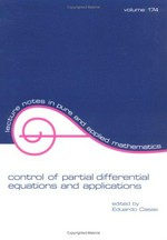 Control of partial differential equations and applications: proceedings of the IFIP TC7/WG-7.2 international conference, Laredo, Spain