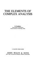 The elements of complex analysis 