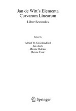 Jan de Witt's Elementa Curvarum Linearum: Liber Secundus