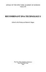 Recombinant DNA technology I