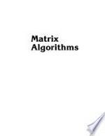Matrix algorithms. Volume II: Eigensystems