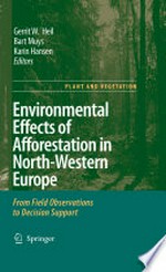 Environmental Effects of Afforestation in North-Western Europe: From Field Observations to Decision Support