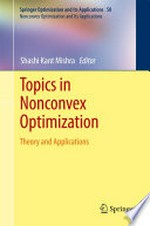 Topics in Nonconvex Optimization: Theory and Applications 
