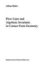 Flow Lines and Algebraic Invariants in Contact Form Geometry