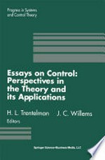 Essays on Control: Perspectives in the Theory and its Applications /