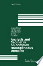 Analysis and Geometry on Complex Homogeneous Domains