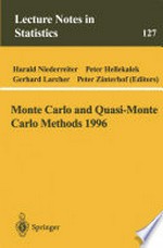 Monte Carlo and Quasi-Monte Carlo Methods 1996: Proceedings of a conference at the University of Salzburg, Austria, July 9–12, 1996 /