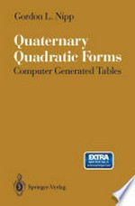 Quaternary Quadratic Forms: Computer Generated Tables /