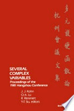 Several Complex Variables: Proceedings of the 1981 Hangzhou Conference 
