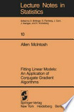 Fitting Linear Models: An Application of Conjugate Gradient Algorithms /