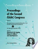 Proceedings of the Second ISAAC Congress: Volume 2: This project has been executed with Grant No. 11–56 from the Commemorative Association for the Japan World Exposition (1970) 
