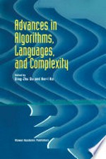 Advances in Algorithms, Languages, and Complexity