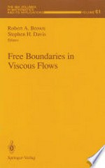 Free Boundaries in Viscous Flows