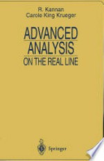 Advanced Analysis: on the Real Line 
