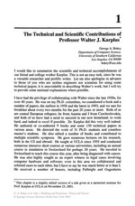 Modeling and Simulation: Theory and Practice: A Memorial Volume for Professor Walter J. Karplus (1927–2001) /