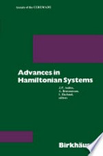Advances in Hamiltonian Systems