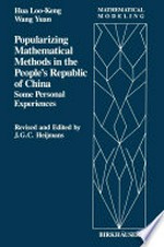 Popularizing Mathematical Methods in the People’s Republic of China: Some Personal Experiences /