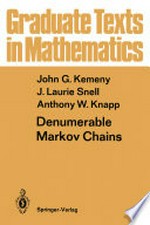 Denumerable Markov Chains: with a chapter of Markov Random Fields by David Griffeath 