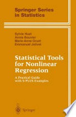 Statistical Tools for Nonlinear Regression: A Practical Guide with S-PLUS Examples 