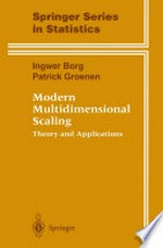 Modern Multidimensional Scaling: Theory and Applications 