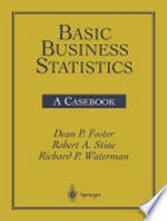 Basic Business Statistics: A Casebook /