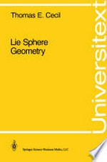 Lie Sphere Geometry: With Applications to Submanifolds /