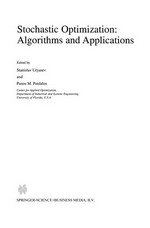 Stochastic Optimization: Algorithms and Applications