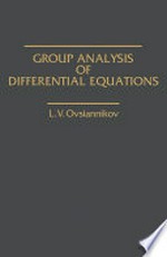 Group Analysis of Differential Equations