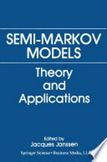 Semi-Markov Models: Theory and Applications /