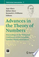 Advances in the Theory of Numbers: Proceedings of the Thirteenth Conference of the Canadian Number Theory Association 