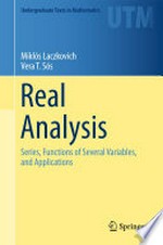 Real Analysis: Series, Functions of Several Variables, and Applications 