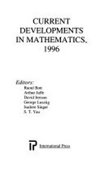 Current developments in mathematics, 1996