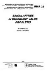 Singularities in boundary value problems