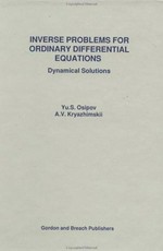 Inverse problems for ordinary differential equations : dynamical solutions