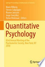 Quantitative Psychology: 83rd Annual Meeting of the Psychometric Society, New York, NY 2018 