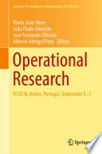 Operational Research: IO 2018, Aveiro, Portugal, September 5-7 