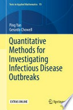 Quantitative Methods for Investigating Infectious Disease Outbreaks