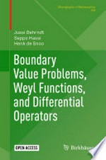Boundary Value Problems, Weyl Functions, and Differential Operators