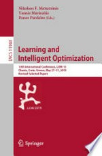 Learning and Intelligent Optimization: 13th International Conference, LION 13, Chania, Crete, Greece, May 27-31, 2019, Revised Selected Papers 