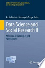 Data Science and Social Research II: Methods, Technologies and Applications /