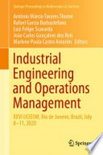 Industrial Engineering and Operations Management: XXVI IJCIEOM, Rio de Janeiro, Brazil, July 8-11, 2020 
