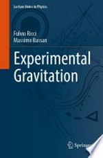 Experimental Gravitation