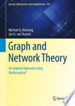 Graph and Network Theory: An Applied Approach using Mathematica® /