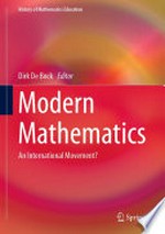 Modern Mathematics: An International Movement? /