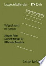 Adaptive Finite Element Methods for Differential Equations