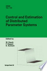 Control and Estimation of Distributed Parameter Systems: International Conference in Maria Trost (Austria), July 15–21, 2001 /